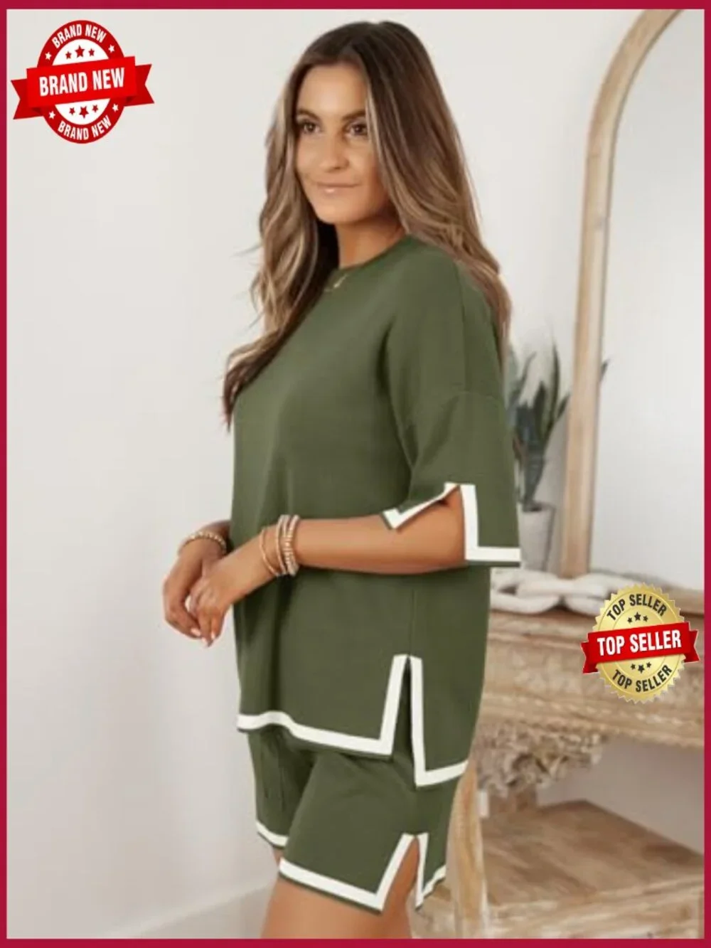 2 Piece Matching Lounge Sets Short Casual Outfits Vacation Clothes